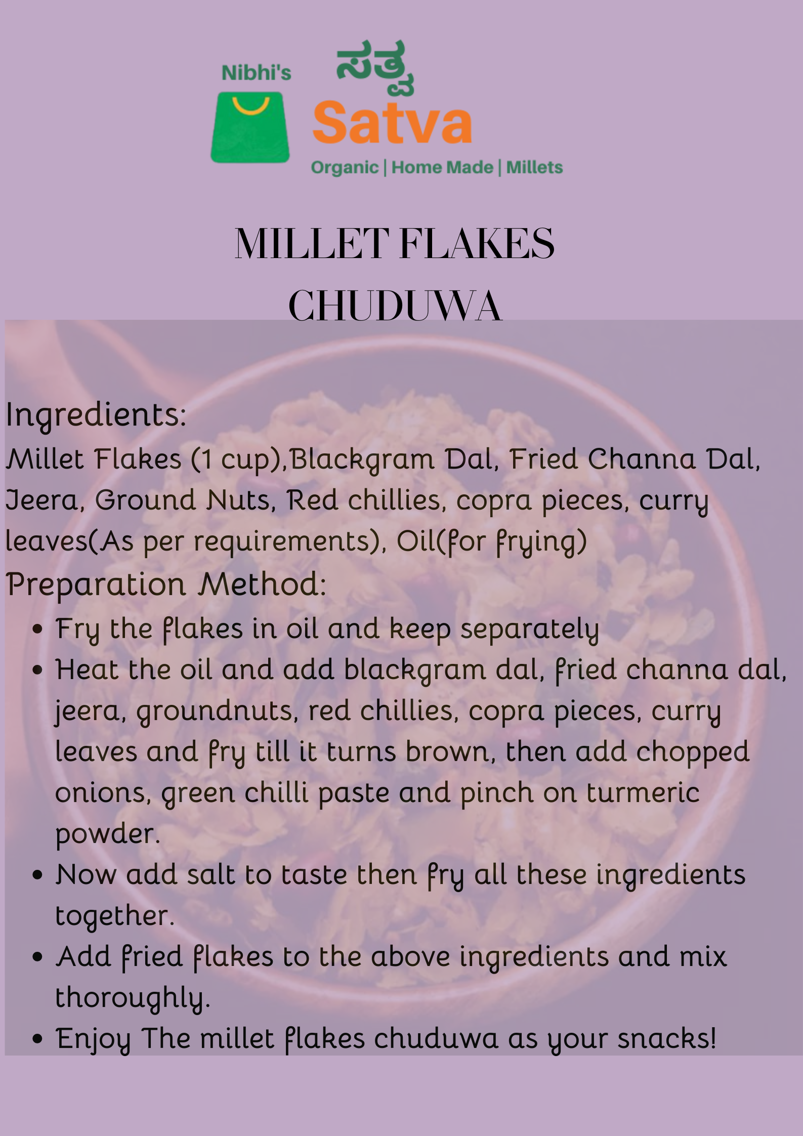 Kodo millet flakess gallery image